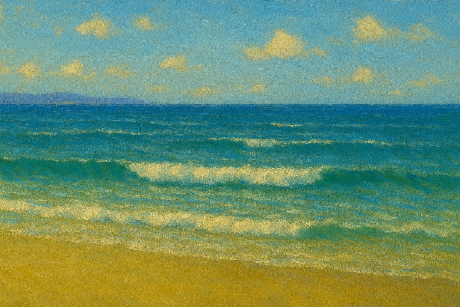 Soft Tide coastal canvas wall art – fine art seascape print by Alexandra Sachs.
